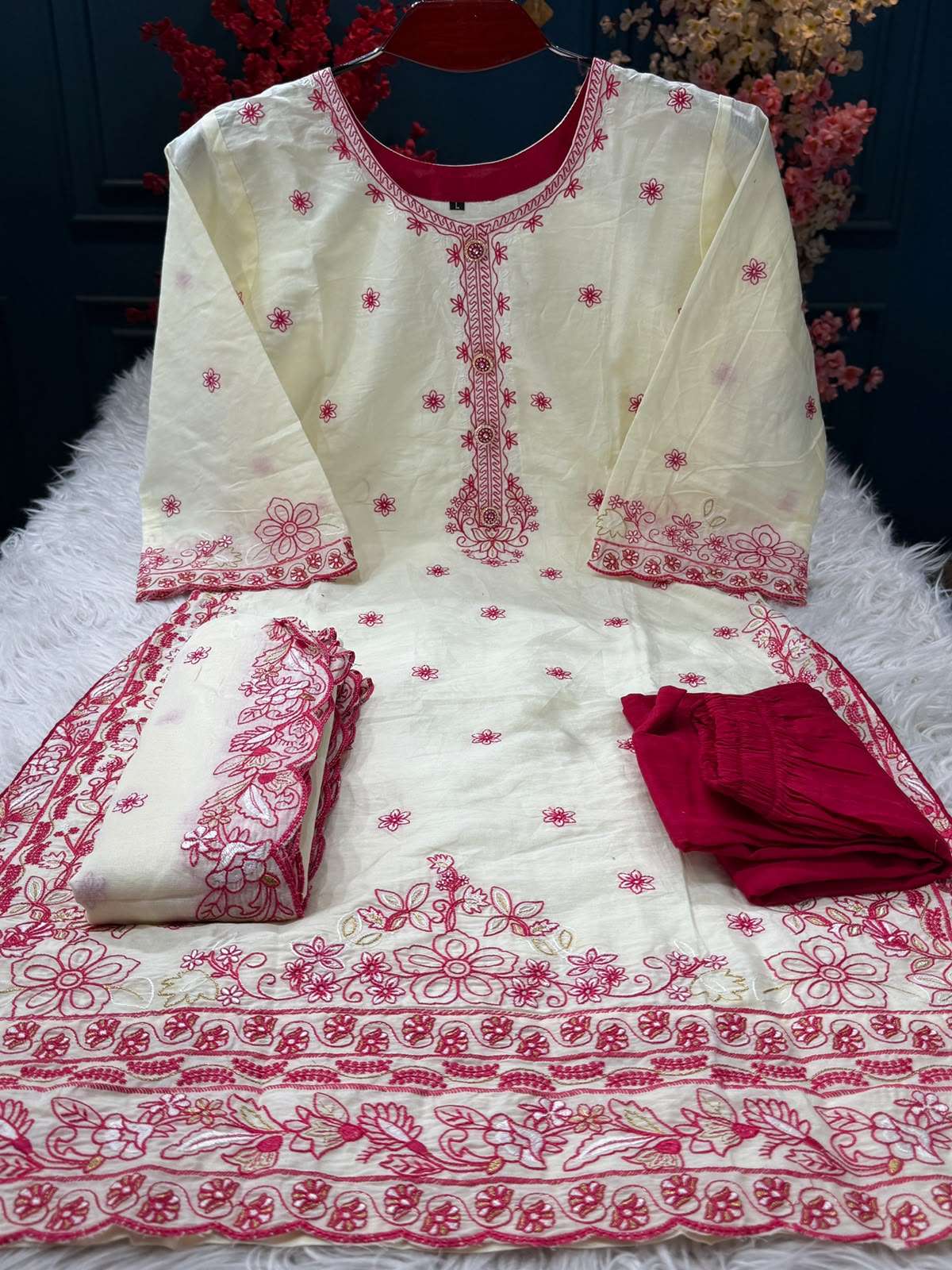 Switch Cotton Yolk Stitched Dresss - 1550