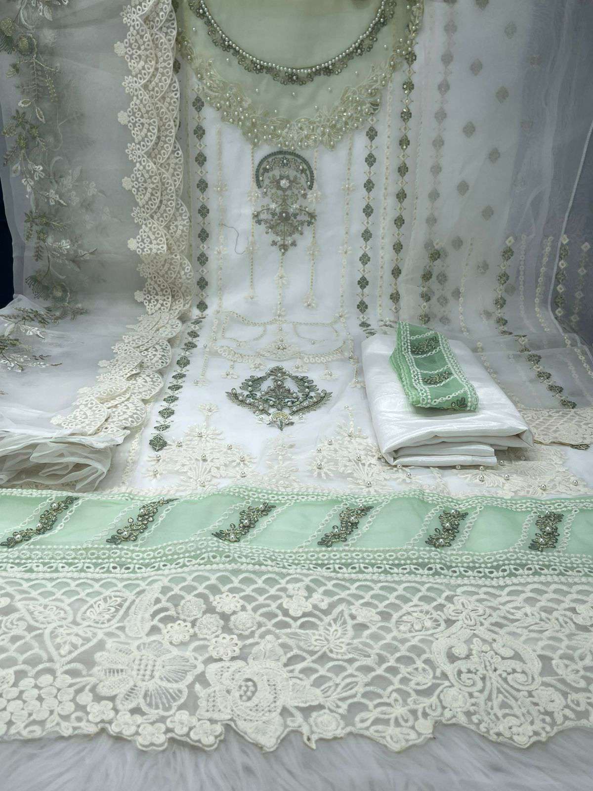 New Arraivals Pakistani Cetalogue Pure Organza Unstitched Collection