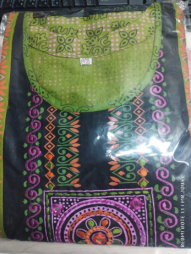 EID Exclusive Premium Quality Stitched Cotton Collection - 1150 Green Blue