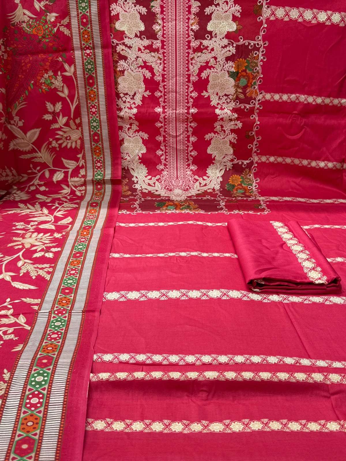 999 red Luxury Lawn Dress