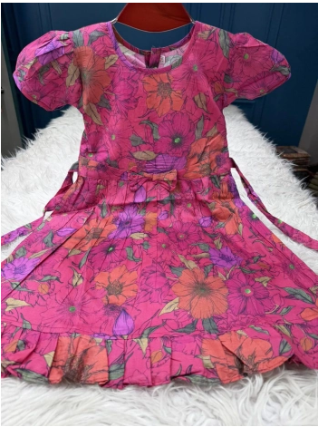 New Arraivals JoyPuri Cotton Printed Stitched BABY Collection - 250 Mejenta