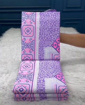 New Arrivals Vegetable Batik Unstitched Three Piece For Women - 1100 Lavender