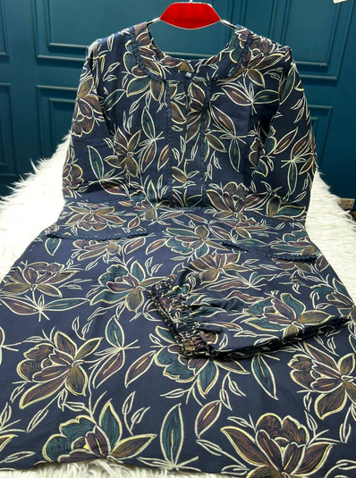 Maisha Gold Navy Blue Salwar Kamiz - 1050