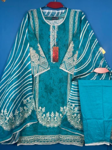 Premium Quality Zamzam Swiss Printed Stitched Collection - 999 Sky