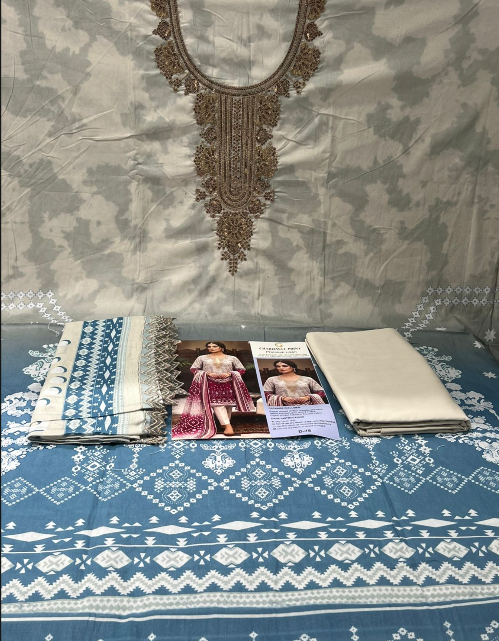 Charizma Printed Sky Dupatta - 1300