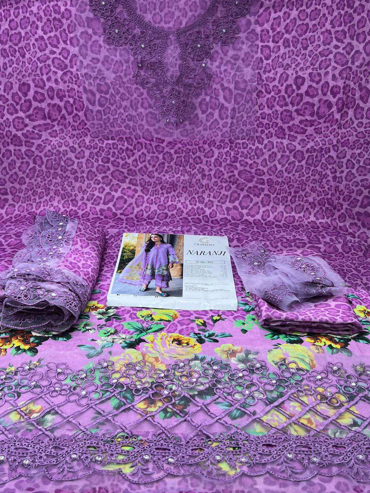 Premium Quality Maria B Catalogue Unstitched EID Collection - 2300 purple