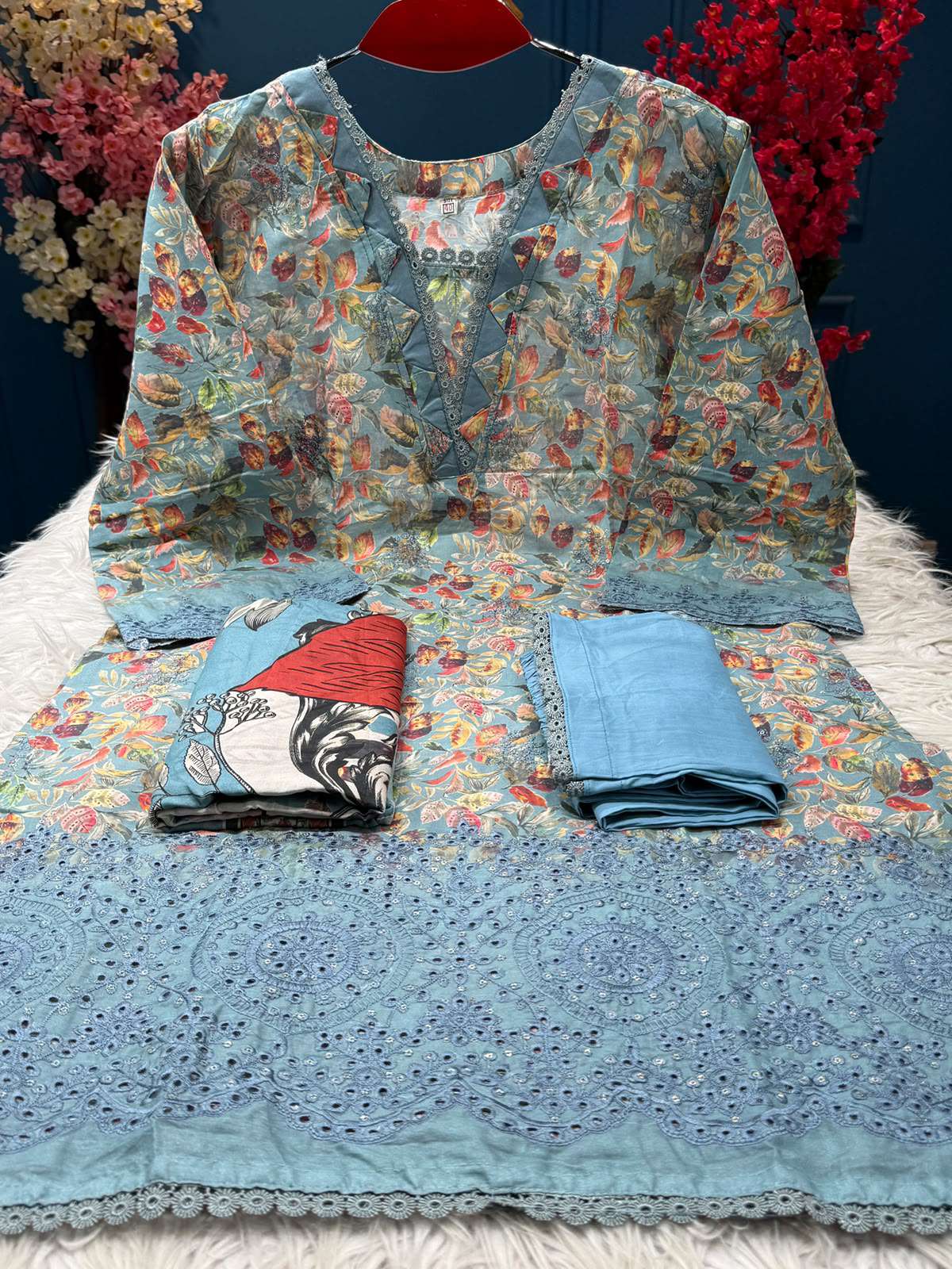 999 Deals Sea Blue Salwar Kameez