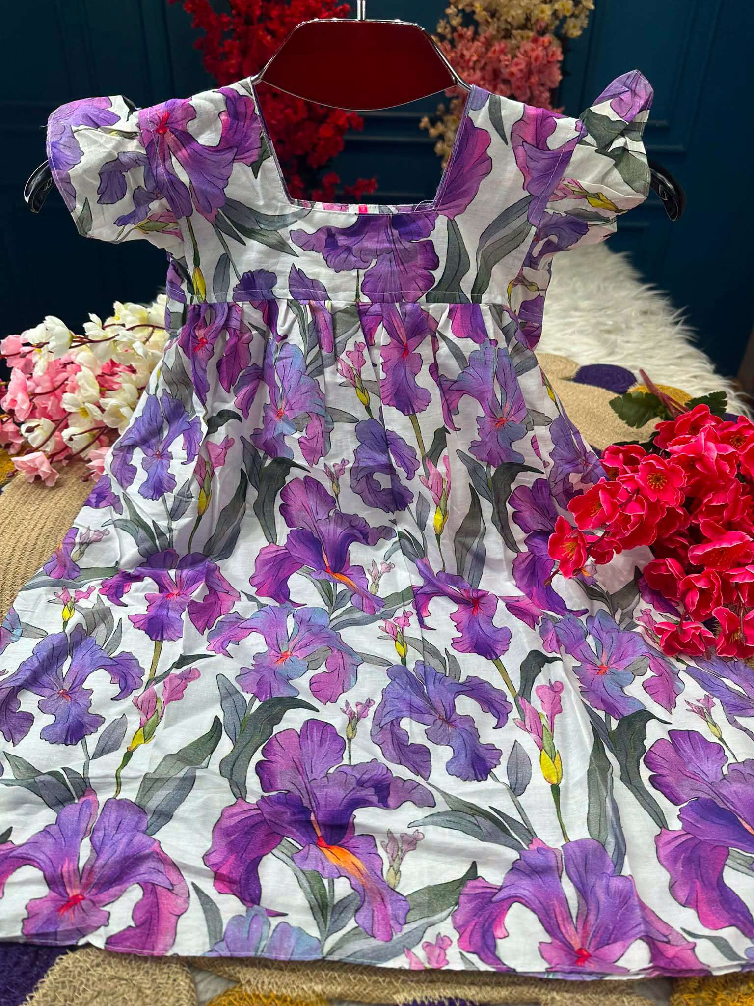 Printed Stitched BABY Collection - 250 Purple Colour