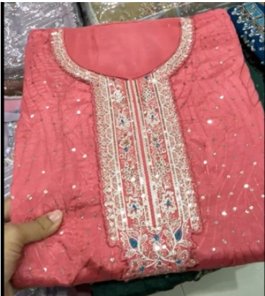 EID Special Pakistani Inspired Unstitched Chinon Collection - 1800 Misty