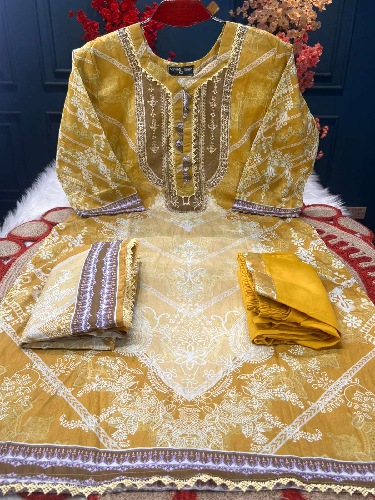 Beautiful Printed Three Piece - 999