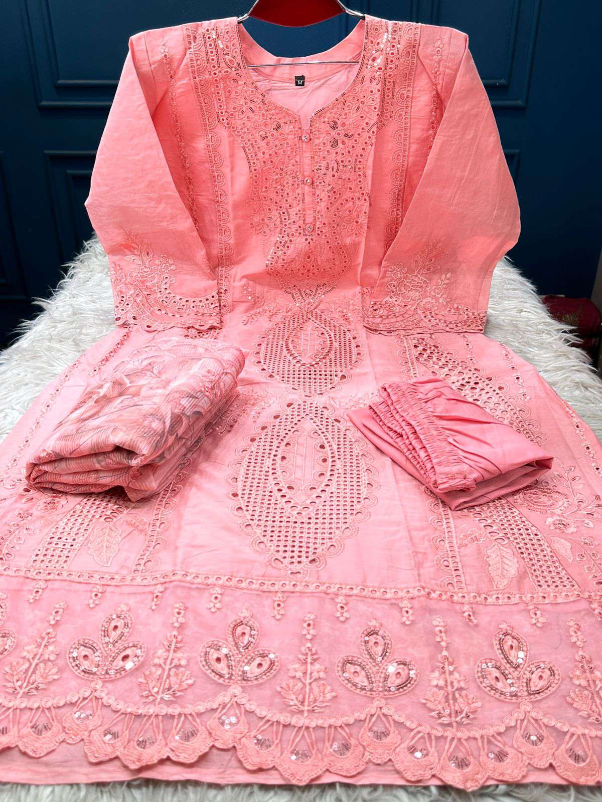 SPECIAL Exclusive Inspired Stitched EID Collection - 2650 Peach color