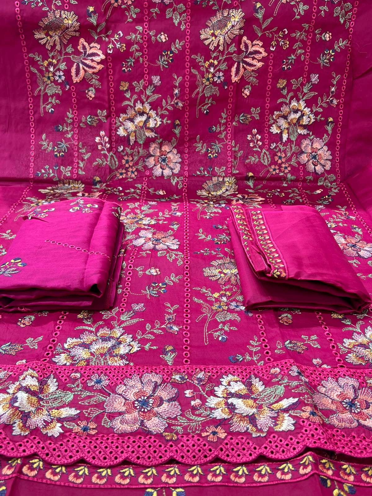 Molmol Cotton Dragon Unstitched Dress - 1650