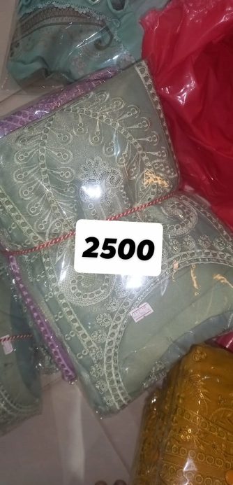 EID Exclusive Inspired Morocco Silk Semi Stitched Party Collection - 2500 Sky