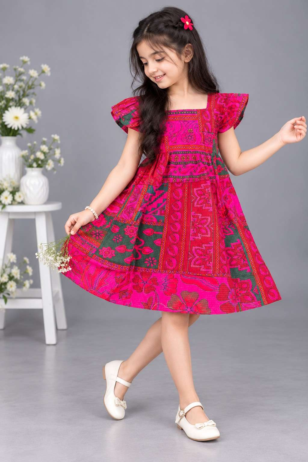 Charizma Printed Baby Frock