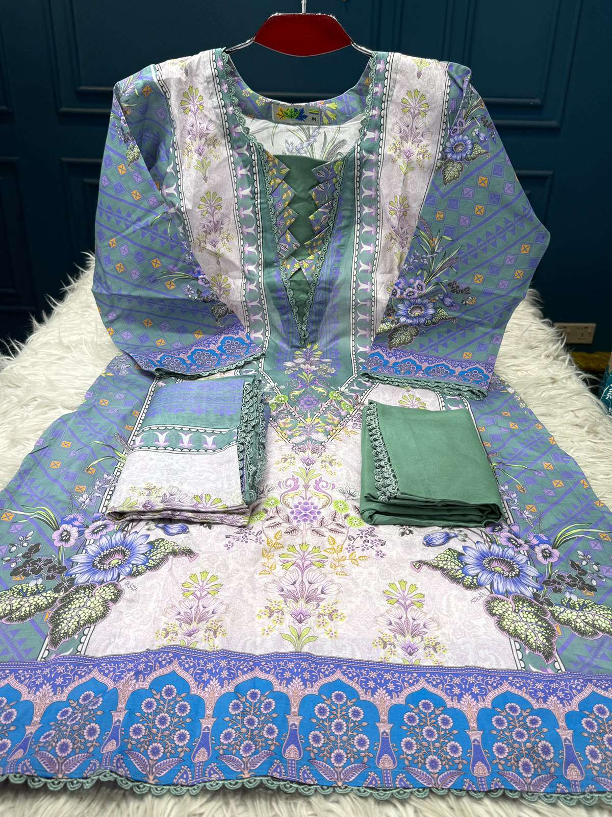 Cream Stitched Salwar Kamiz - 999