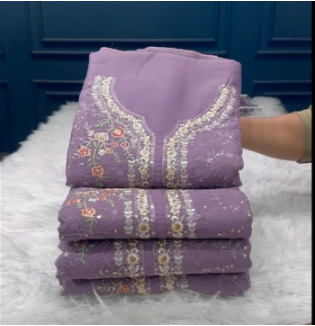 New Arraivals VIPUL Cetalogue Pure Organza Unstitched Collection - 1650 Levendar