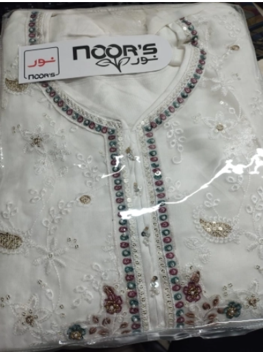EID Exclusive Premium Quality Tawakkal AFA Catalouge Stitched Collection - 2400 White