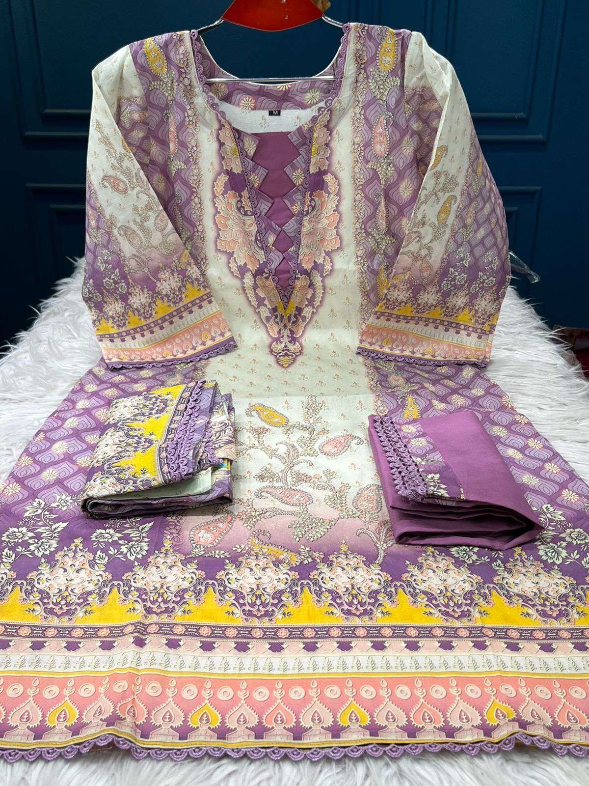 Off White ZAM ZAM Swiss Salwar Kamiz - 999