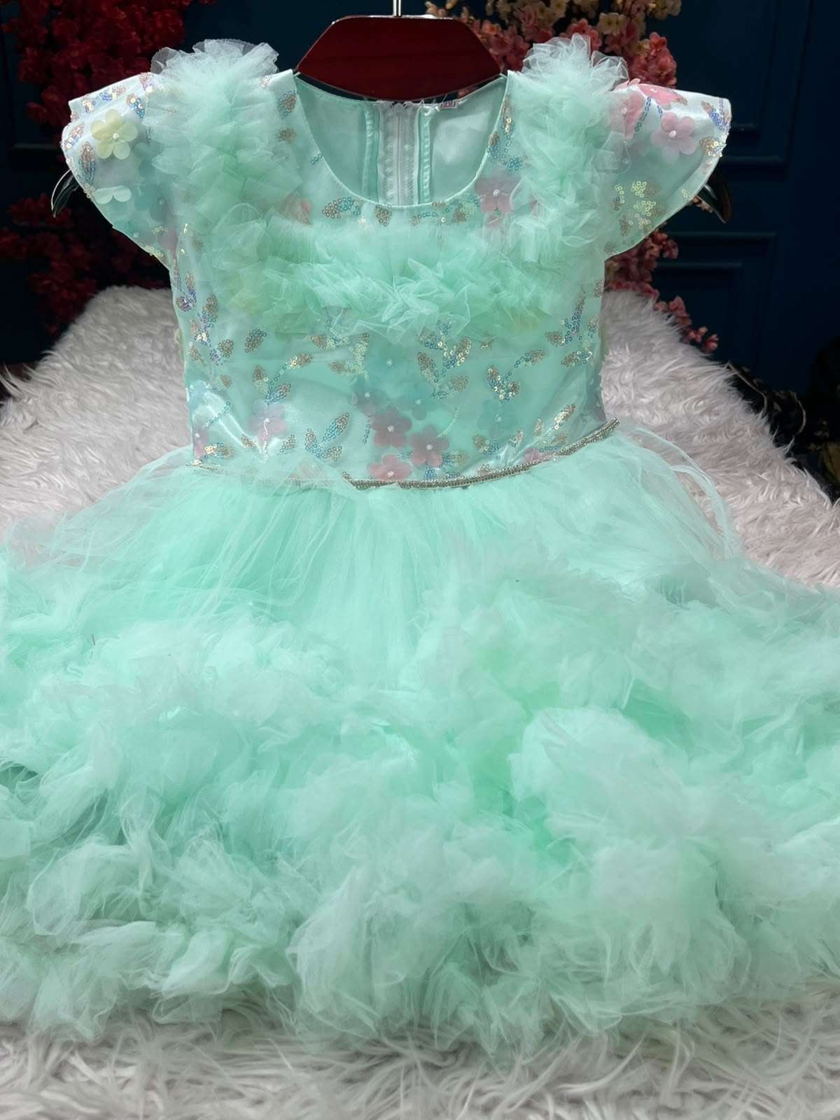 Little Mint Blossom Dress - 800