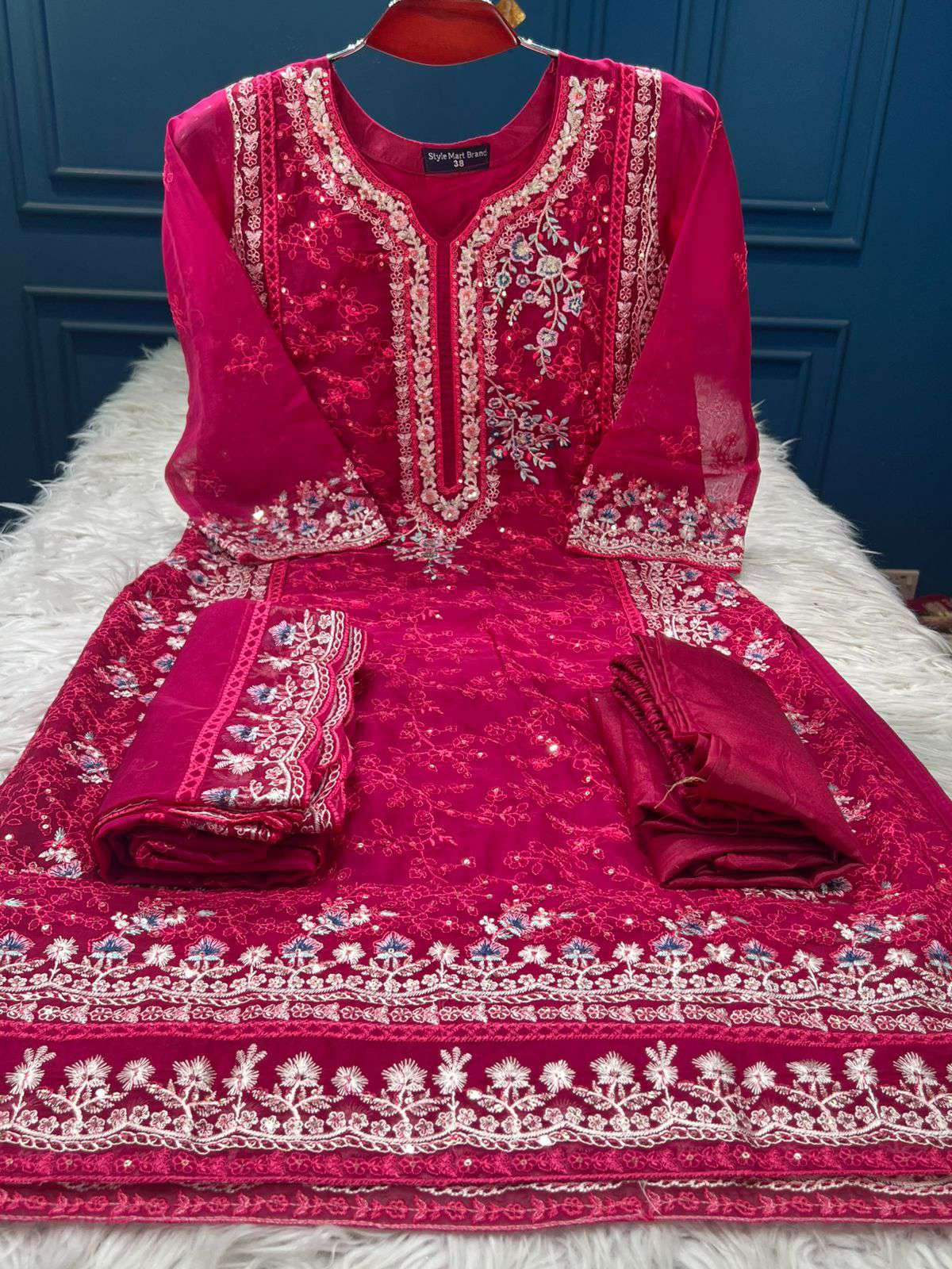 New Arraivals VIPUL Cetalogue Pure Organza Stitched Collection - 1750 Dragon