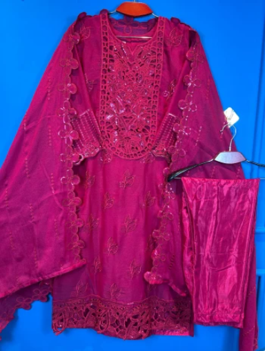 PREMIUM Quality Viral Pakistani Star Georgette Stitched Party Collection - 1750 Dragon