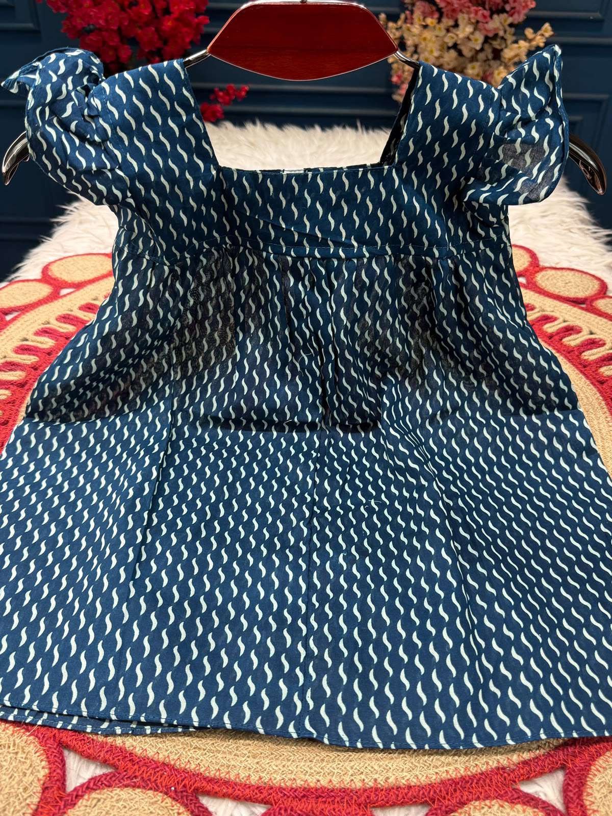 1 Piece Baby Dress - 250 Blue
