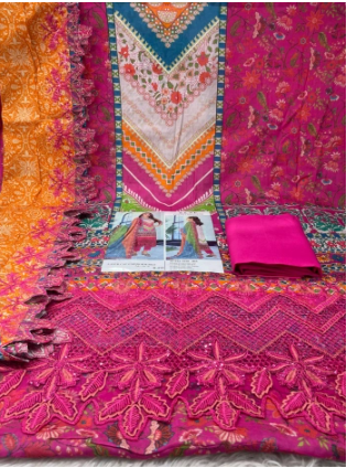 PREMIUM Quality Leaser Cut Pakistani Inspired Party Collection - MULTI Colour 1750