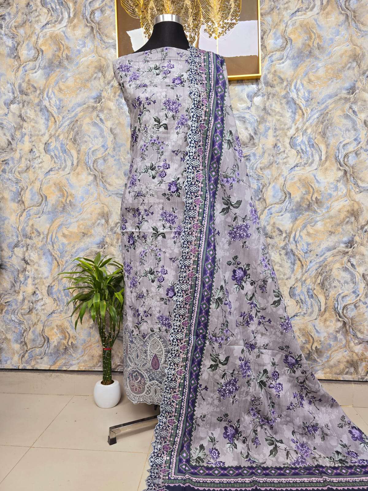 NEW Arraivals Pakistani Printed Unstitched Cotton EID Collection - 1650 ASH
