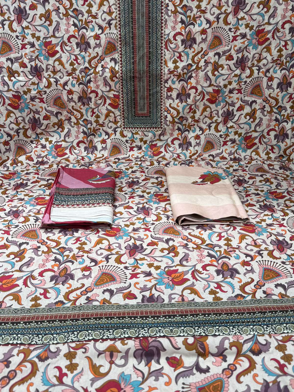 Phulmoti Step Cotton Unready Multi Set - 1050