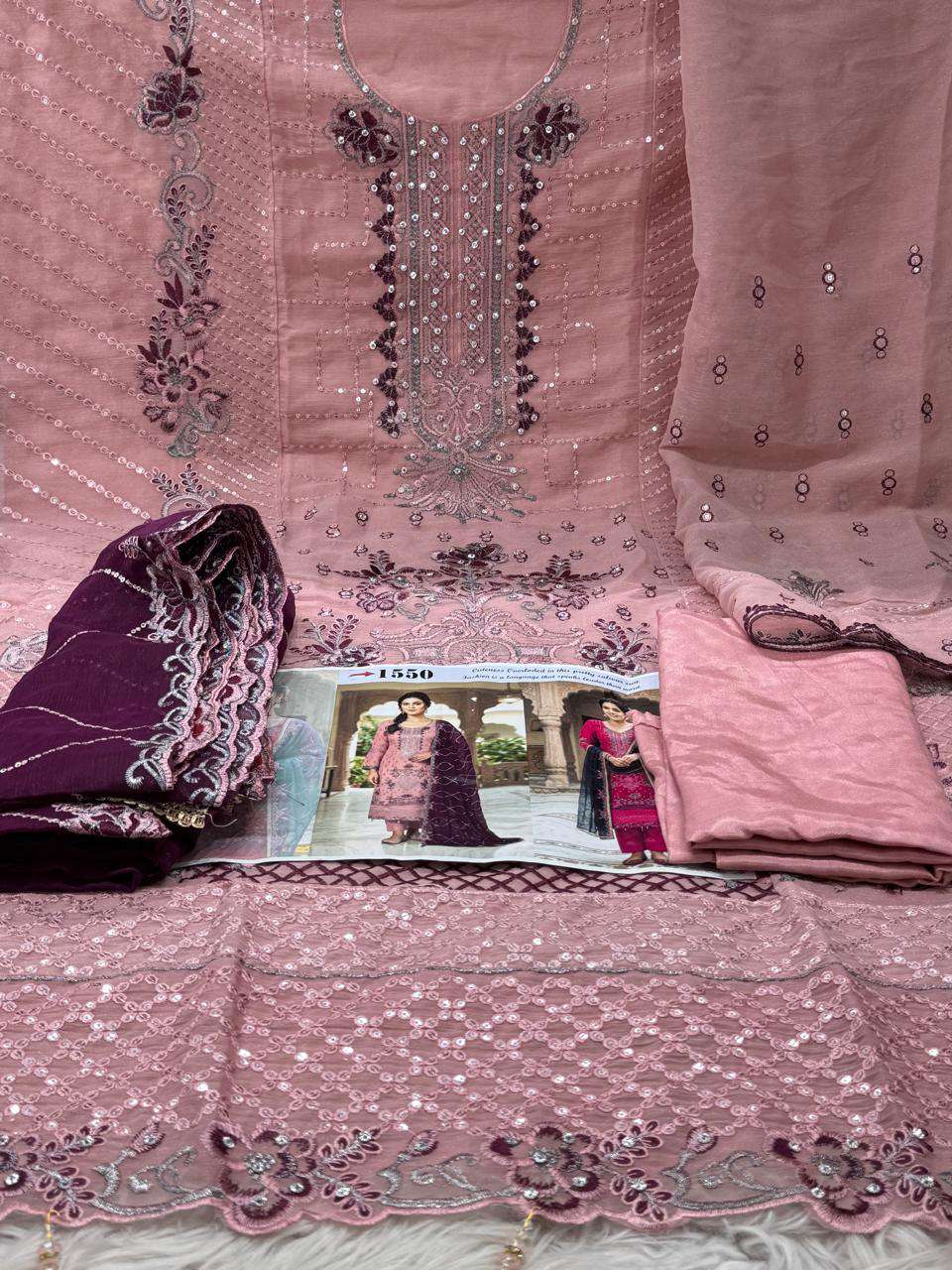 Organza fabric - 2050 Pink