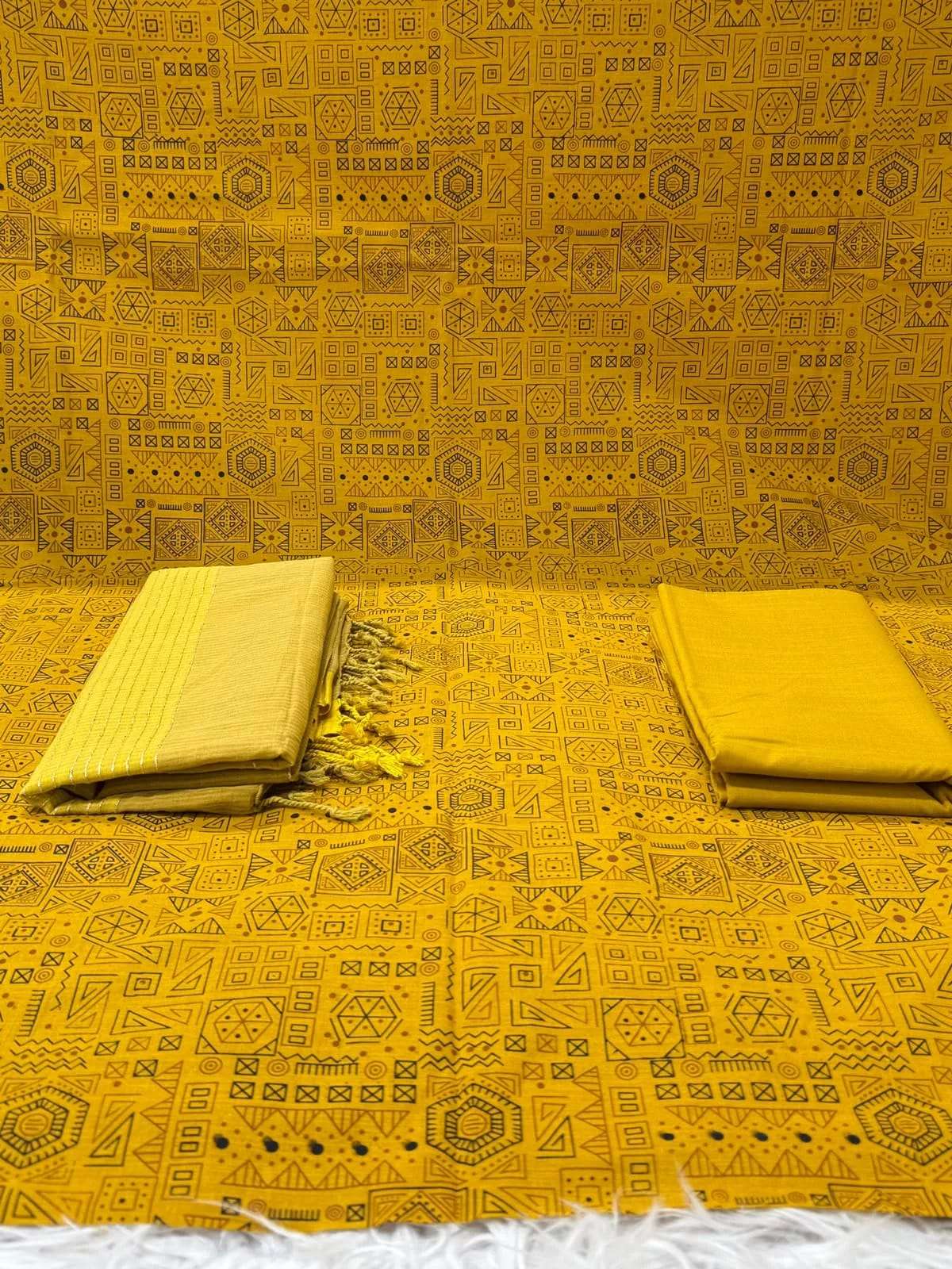 Slub Cotton Masturd Textured Unstitched - 850