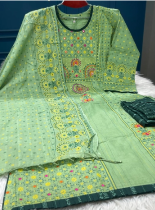 New Arraivals Premium Quality Stitched Slap Cotton Collection - 1100 Parrot