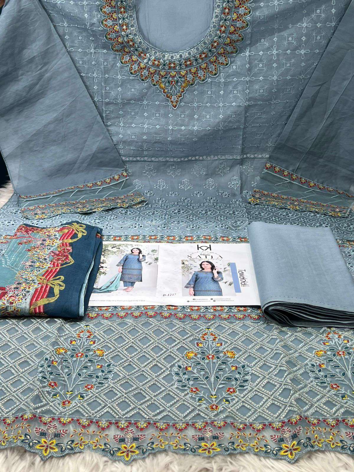 Tawakkal Catalouge 1237 Semi Stitched Collection - 2100 Surma