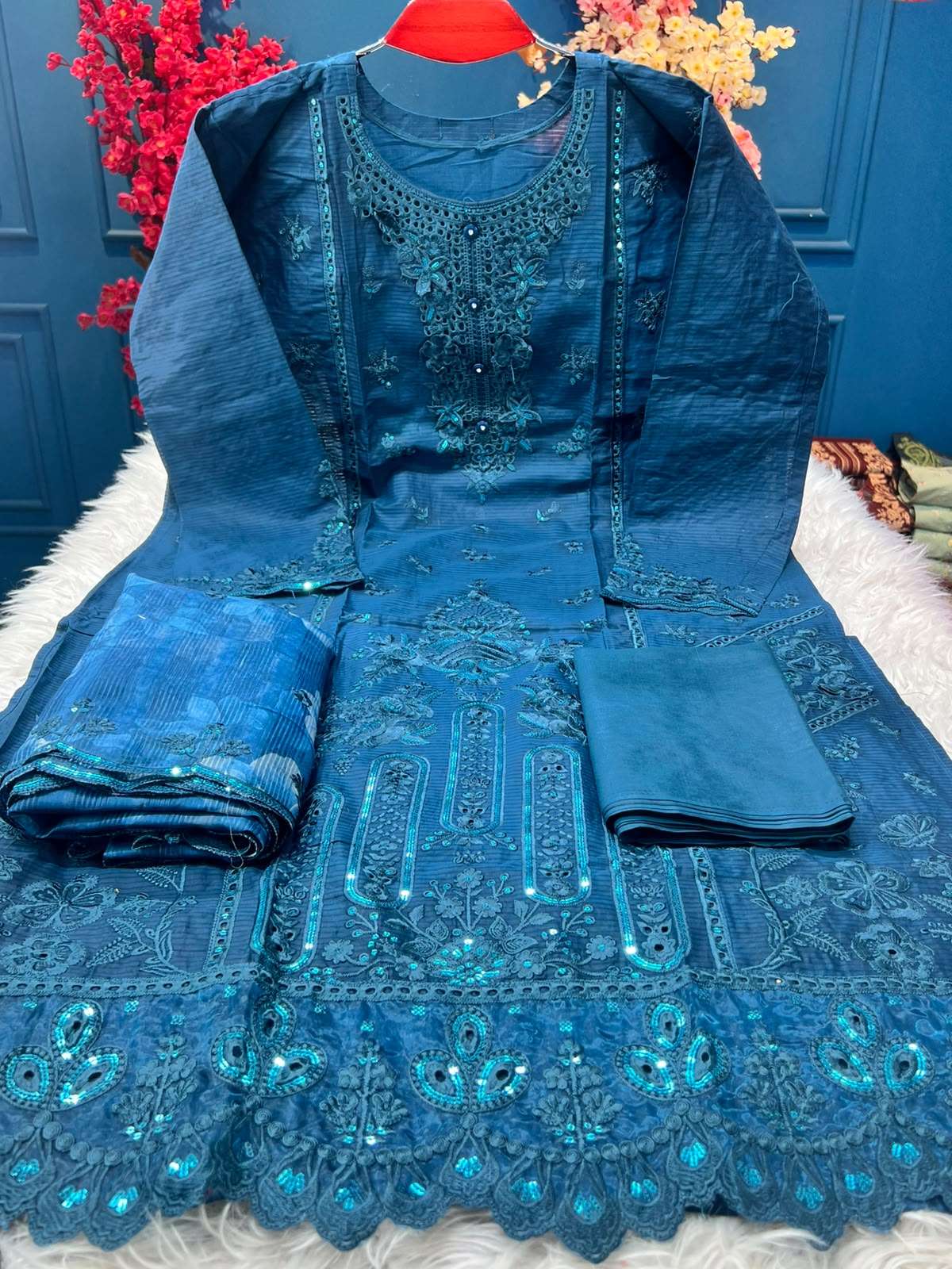Festive Authentic Torey Semi Stitched Suit - 2150