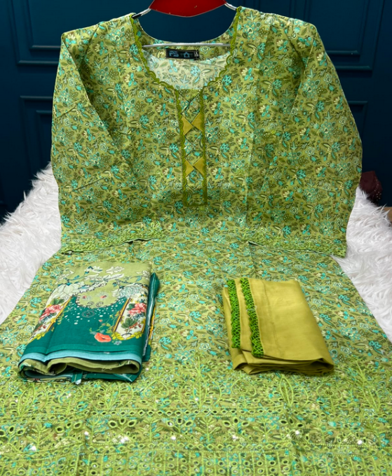 999 Deals Olive Green Salwar Kameez