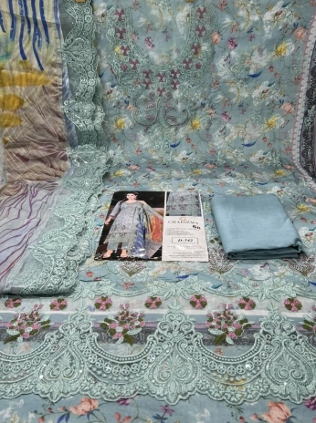 NEW Arraivals Charizma Catalogue Printed Stitched Cotton Collection - 2100 Mint