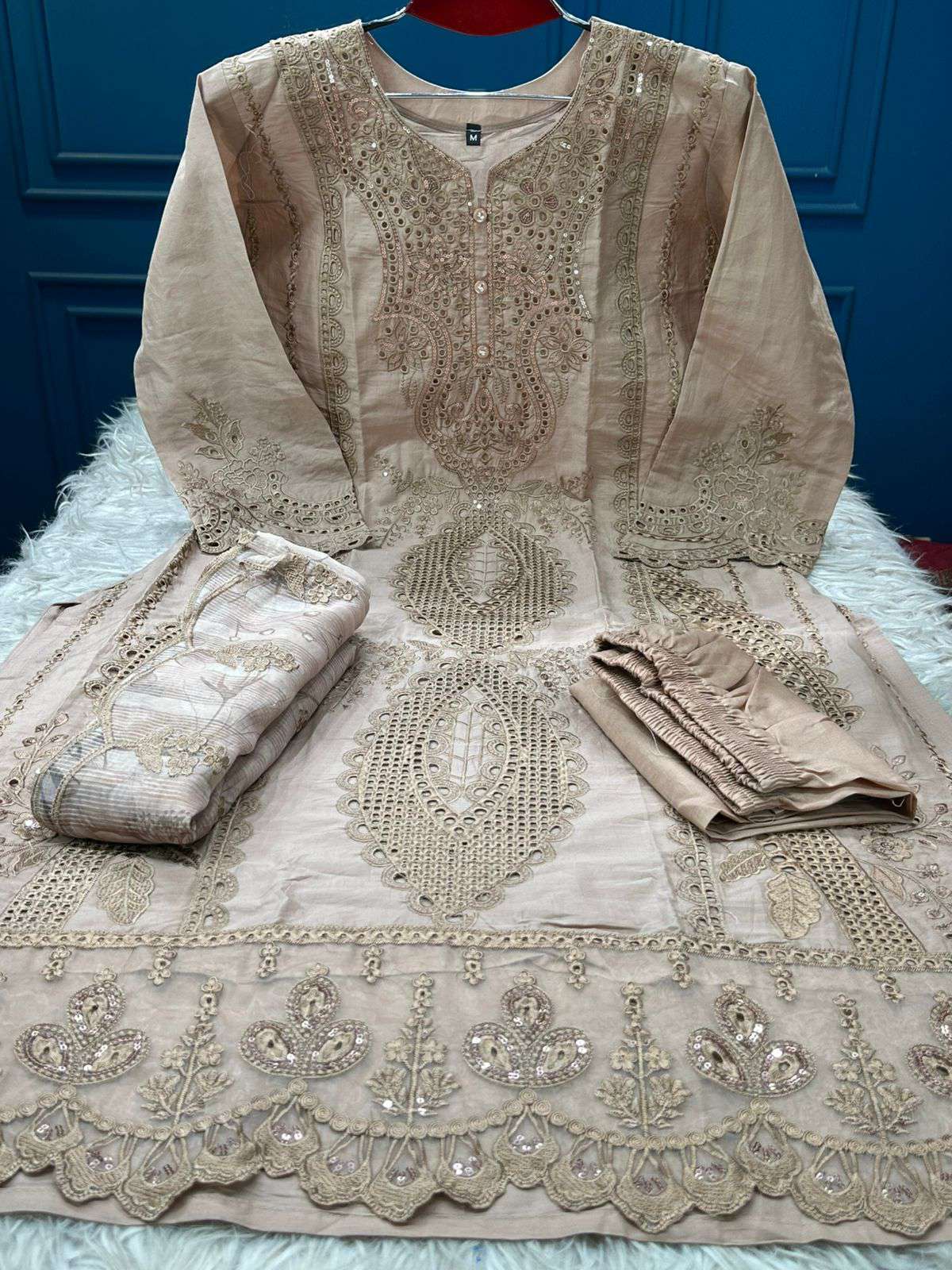 SPECIAL Exclusive Inspired Stitched EID Collection - 2650 brown color