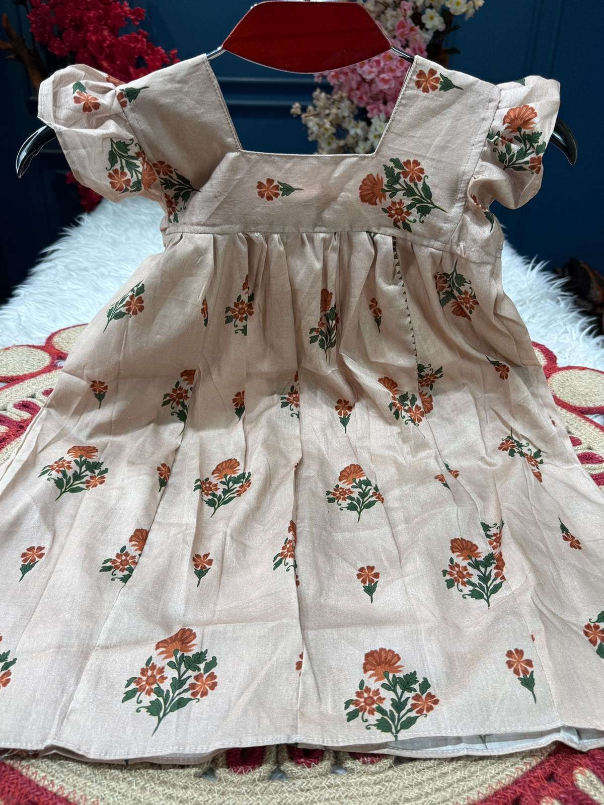 Adorable Creamy Baby Dress
