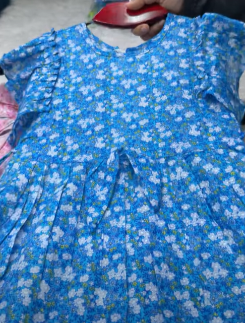 Blue Cotton Frock