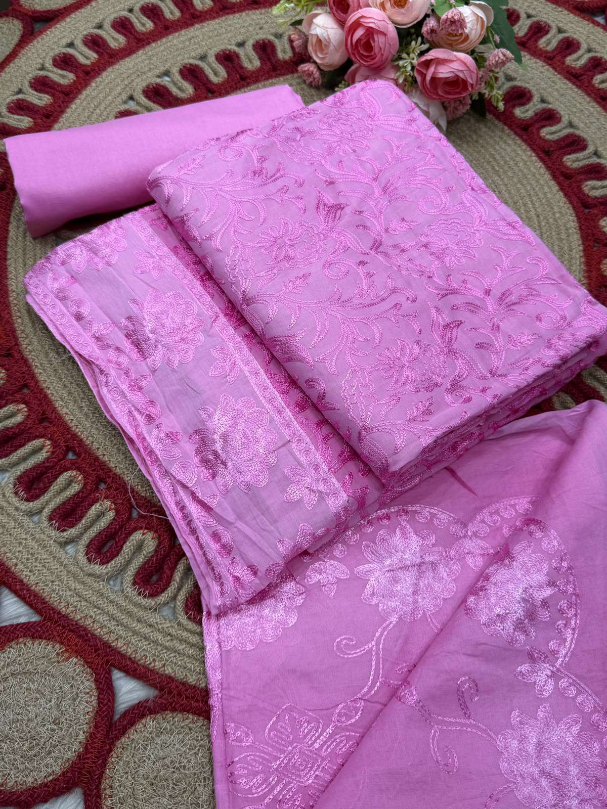 INSPIRED PAKISTANI PINK ARI WORK - 1400