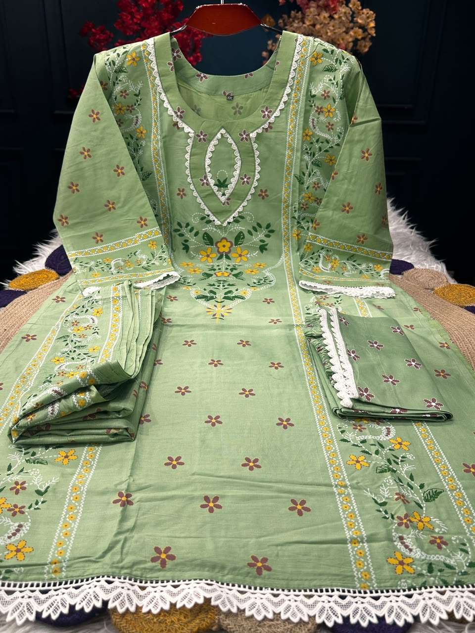 Cotton Silk Lemon Dress - 1050
