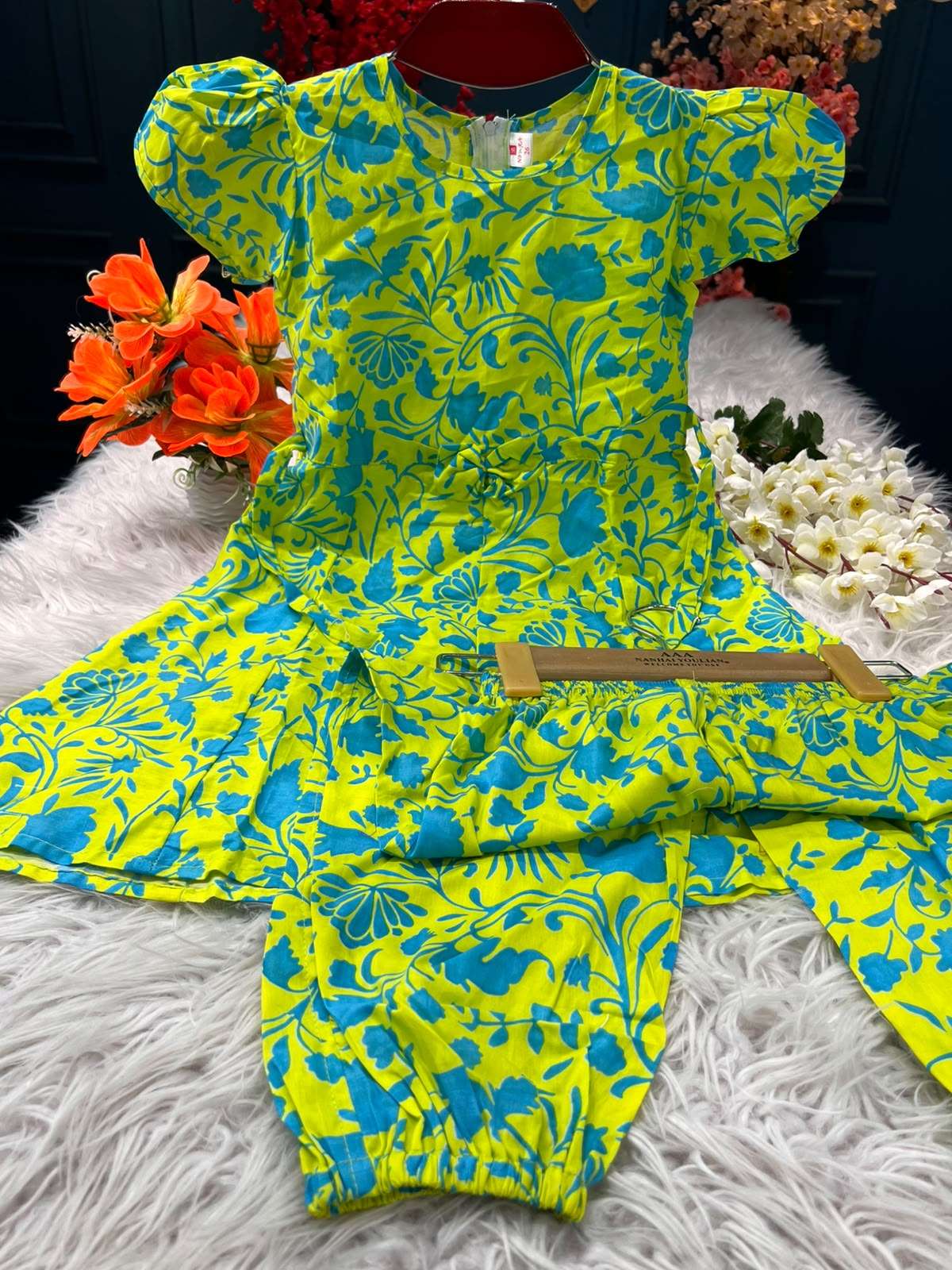 Casual Floral Baby Suit