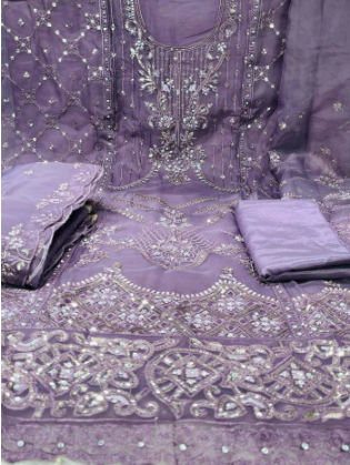 Premium Quality Original Bootique Unstitched Party Collection - 1650 Levendar