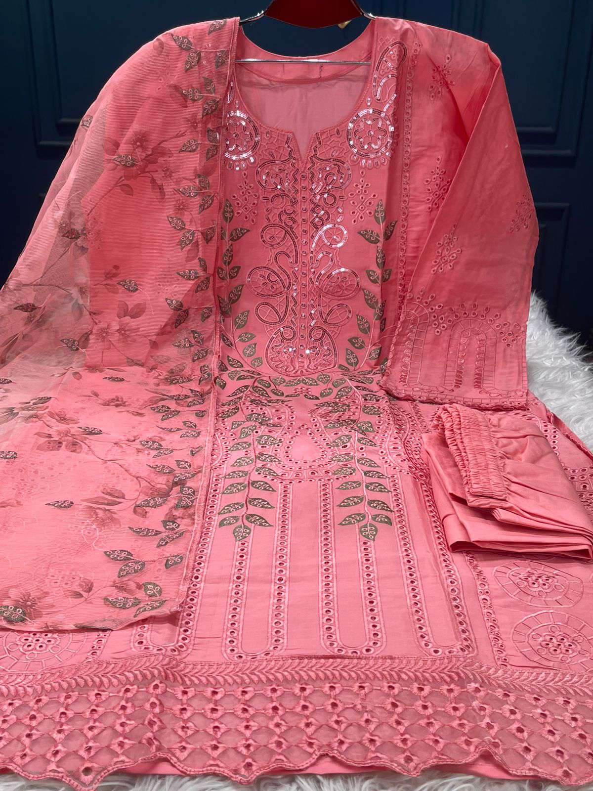 Premium Quality Pakistani Inspired Stitched Cotton Collection - Misty 2250