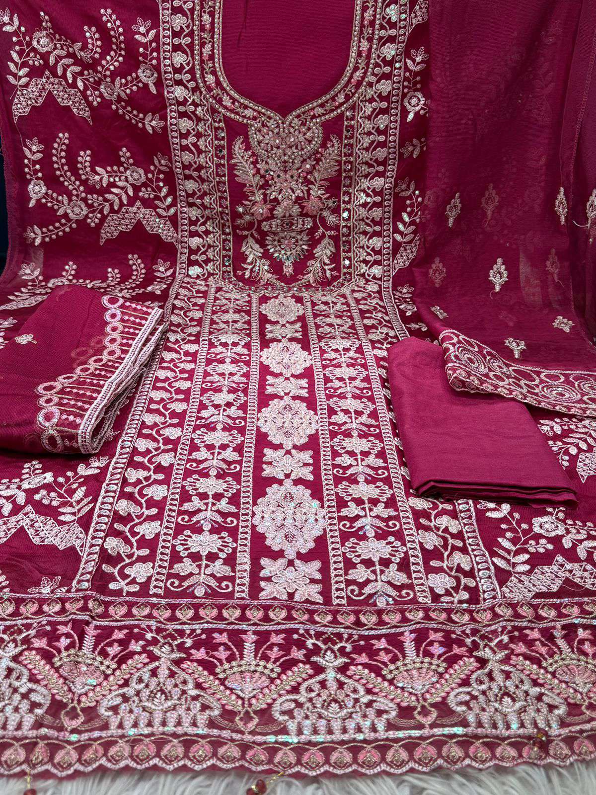 Pakistani Diamond Georgette - 1350 Dragon