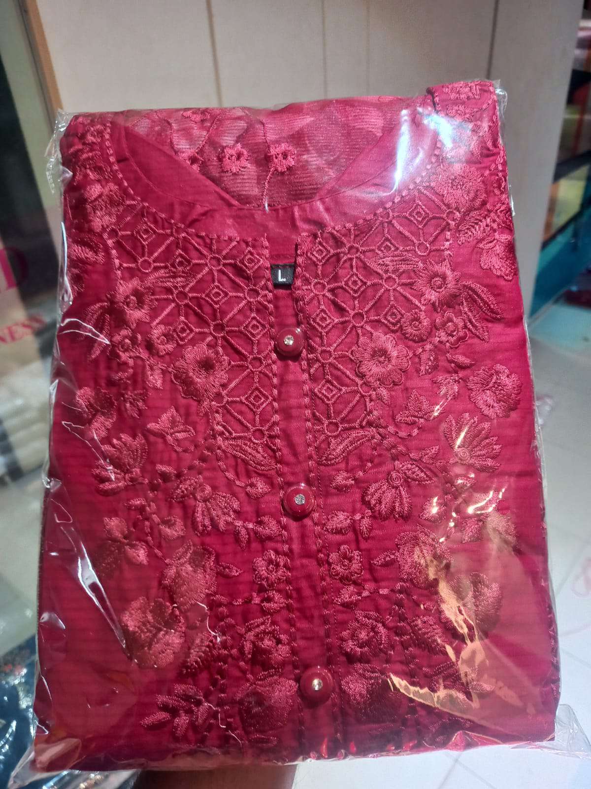 Fashionable Maroon Stitched Salwar Kamiz - 2350