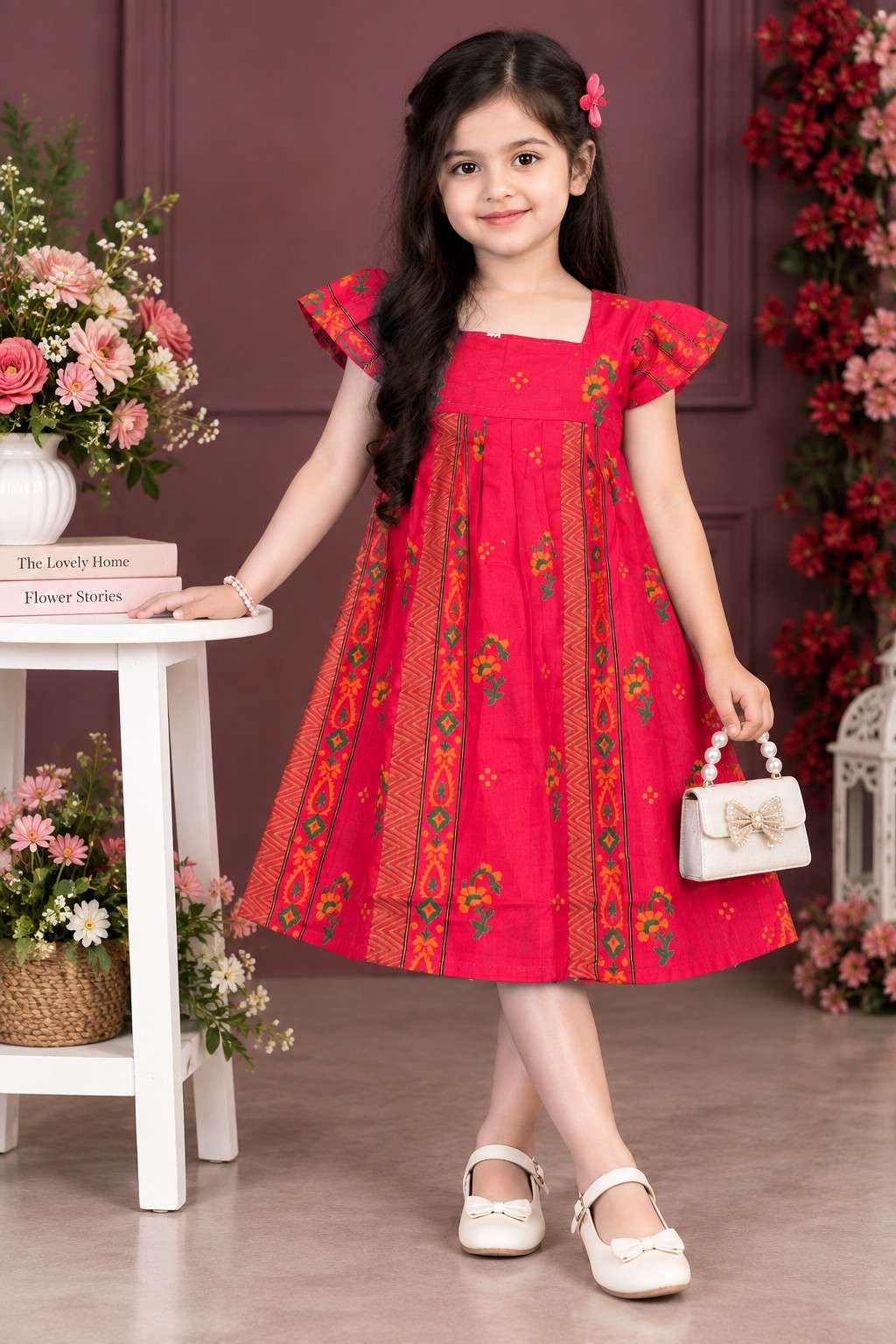 Red Princess Baby frock