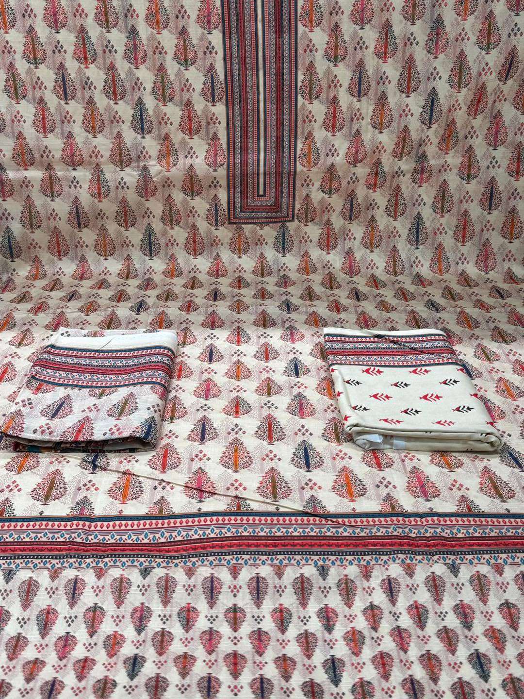 Vintage Style Slub Cotton Orange - 1150