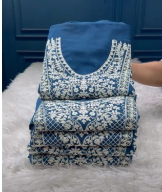 NEW Arraivals Pakistani Inspired Georgette Unstitched Party Collection - 1750 Torey