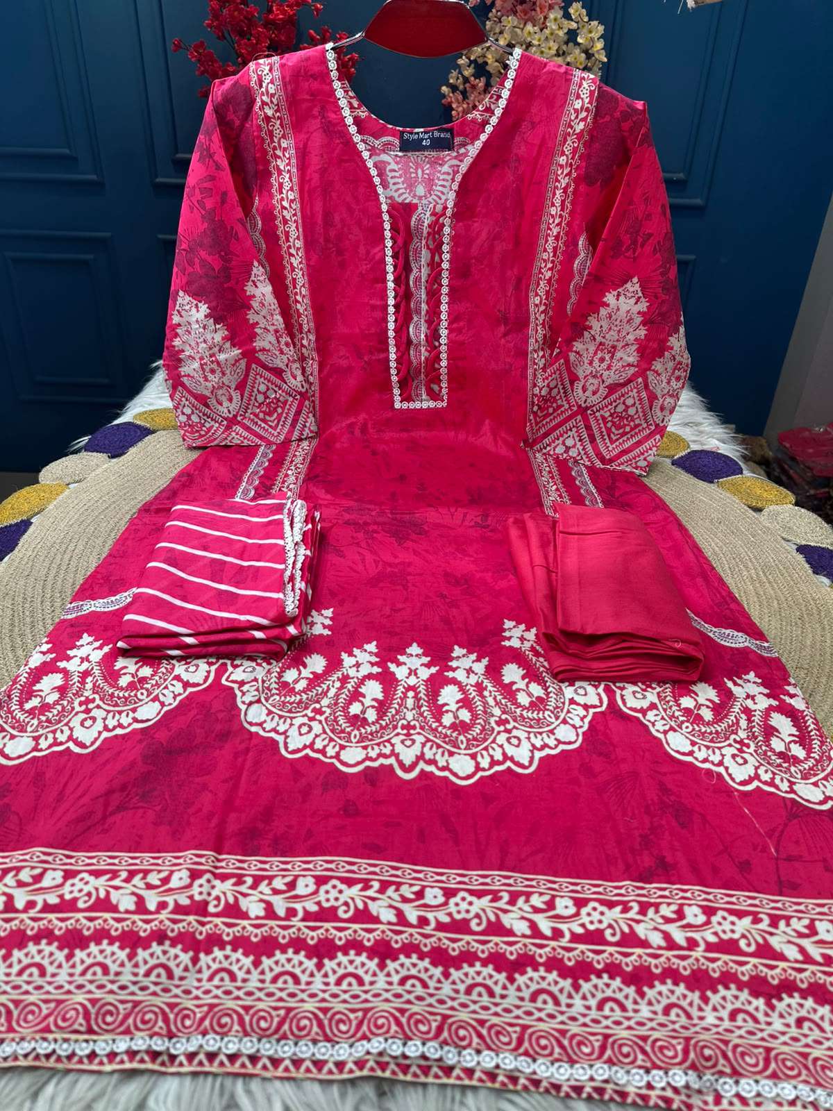 Printed Lawn Collection - 999 Mejenta